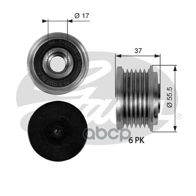 Механизм Свободного Хода Генератора Gates арт. OAP7046