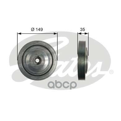 Шкив Коленвала Citroen C4 Peugeot 308 2.0 16V 03> Gates арт. TVD1103