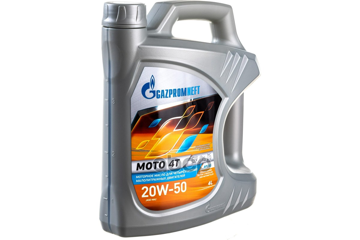 Масло Gazpromneft Moto 4T 20W-50 API SFСС JASO MA2 4л мин 2389906617 Gazpromneft арт. 2389906617