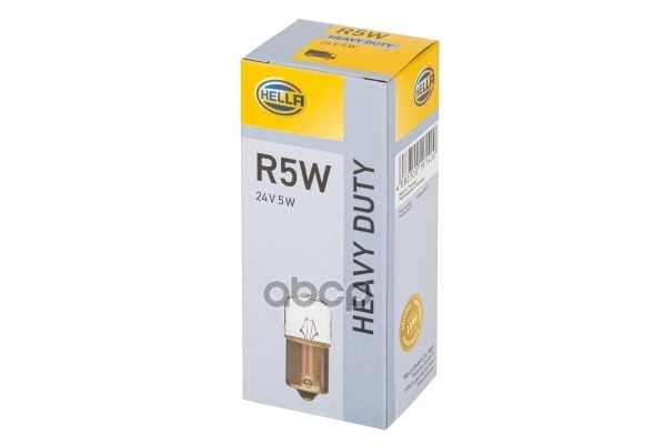Лампа R5W 24V BA15s 8GA002071-241 HELLA арт. 8GA002071-241