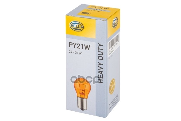 Лампа 24V Py21w 21W Hella 1 Шт. Картон 8Ga 006 841-241 HELLA арт. 8GA 006 841-241