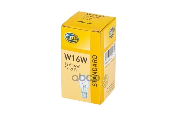 Лампа 12V W16w 16W W2,1X9,5D Hella 1 Шт. Картон 8Ga008246-001 HELLA арт. 8GA008246-001