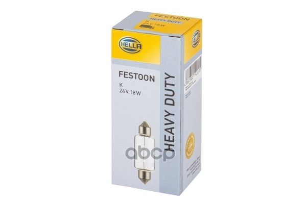 Лампа 24V R10w 18W Sv8,5-8 Hella 1 Шт. Картон 8Gm 002 091-241 HELLA арт. 8GM 002 091-241