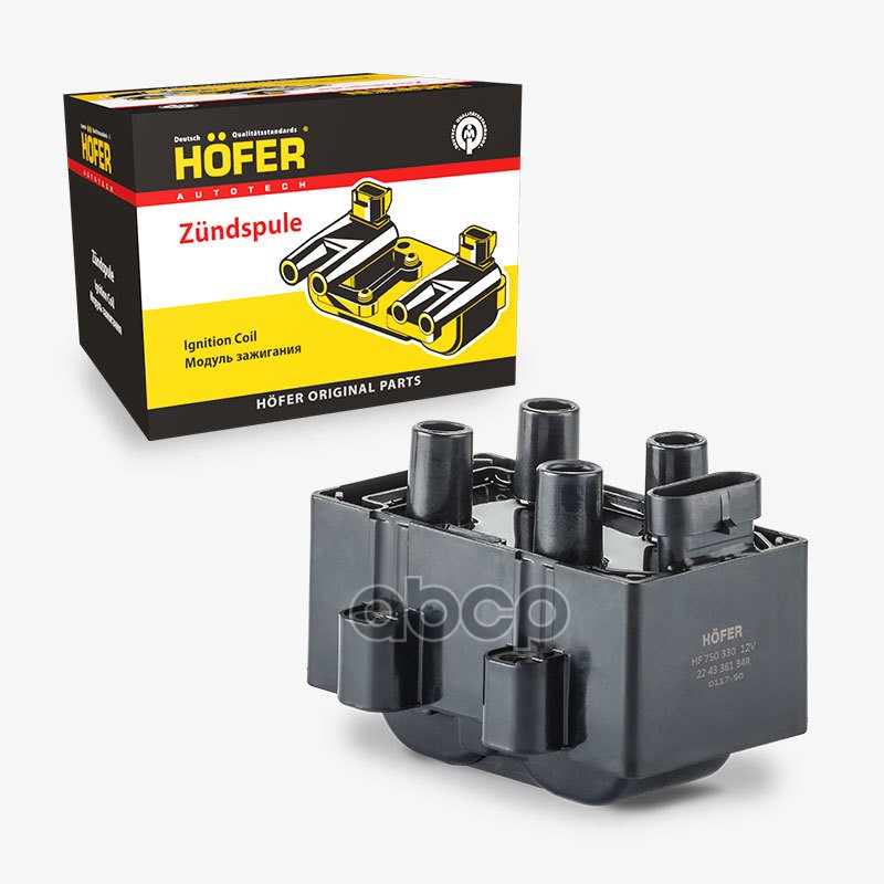 Катушка зажигания RENAULT Logan, Clio II, Duster, Sandero, LADA Largus (8V) HOFER арт. HF750330