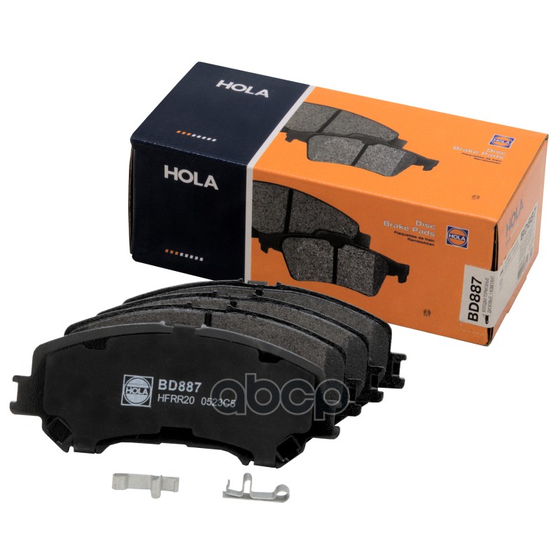 Тормозные колодки дисковые HOLA арт. bd887