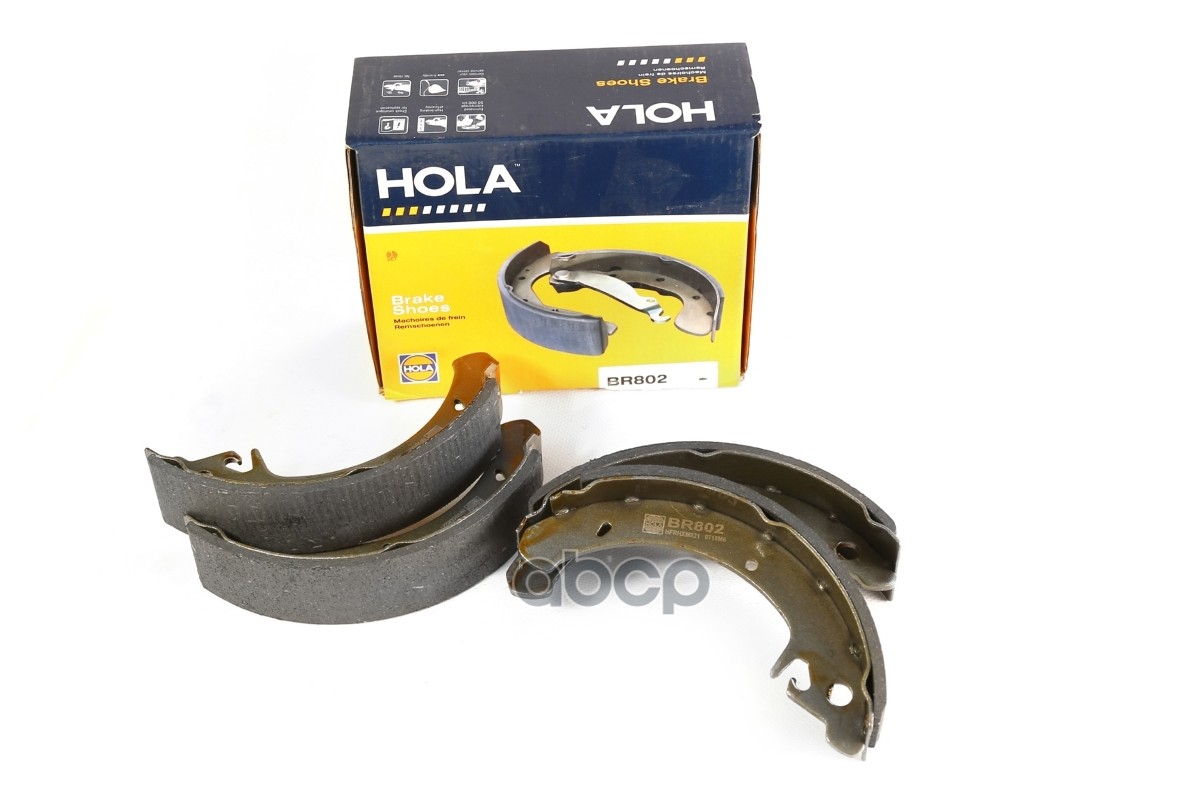 Тормозные колодки барабанные (задние) LADA 2108-2115  Kalina (1117-1119)  Priora (2170-2172)  Granta HOLA арт. br802