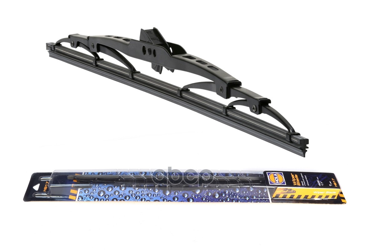 Щетка стеклоочистителя  каркасная 1шт. (17/430mm) Универсальная  адаптер крючок HOLA арт. hb17