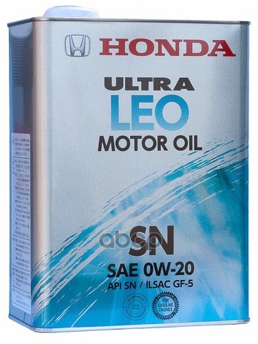 HONDA Масло Моторное Honda Ultra Leo Motor Oil Sp Sae 0W-20 4Л 0821799974 (0822799974)
