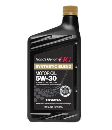 HONDA Зам. На 087989134 Масло Моторное Полусинтетическо Honda Synthetic Blend 5W-30 1Л 087989034