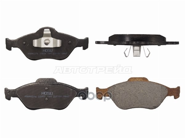 Колодки тормозные (Спереди) Ford Fiesta 95-02 / Fusion 02-12 HOSU арт. HSBR0276