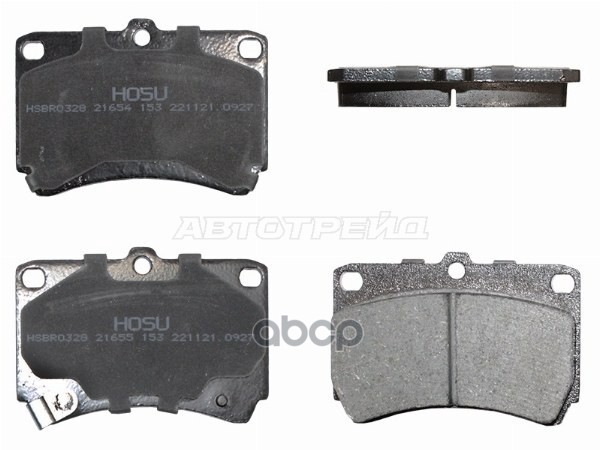 Колодки тормозные (Спереди) Kia Rio 00-05 / Mazda Demio 96-02 HOSU арт. HSBR0328