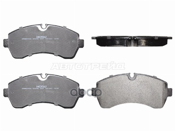 Колодки тормозные (Спереди) Mercedes-Benz Sprinter 06-13 / Volkswagen Crafter 06-16 HOSU арт. HSBR0334