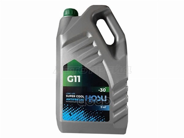 Антифриз (SUPER COOL/ G11/ 5 кг./ -30 C/ Зелёный) HOSU арт. HSCL0011