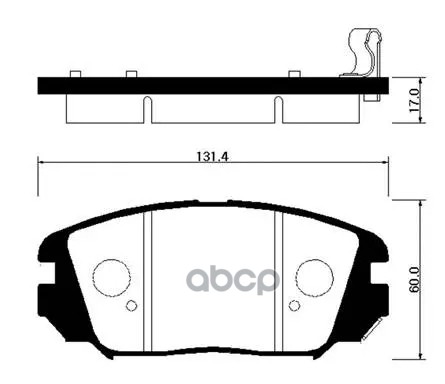 Колодки Тормозные Дисковые Передн Hyundai: Grandeur 05-, Sonata Nf 04-09 - Диски 16', Azera 06-09  Kia: Amanti 07-09 HSB арт....