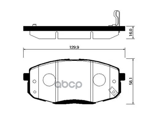 Колодки Тормозные Дисковые Передн Hyundai: I30 07-09  Kia: Cee'd 07-09, Forte 08-10, Carens 02-06 HSB арт. HP0040