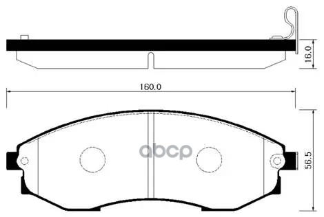 Колодки Тормозные Дисковые Ssangyong: Istana HSB арт. HP4003
