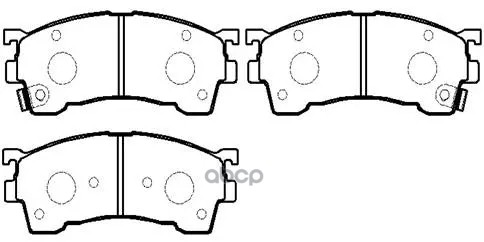 Колодки Тормозные Дисковые Передн Ford: Lazer 99-01, Probe 93-98  Mazda: 323 F 98-04, 626 91-02, Mx-6 91-97, Premacy 99-05, X...