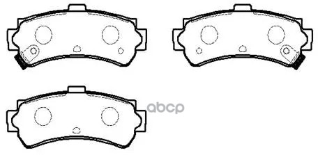 Колодки Тормозные Дисковые Nissan: Sunny (B14) 94.10- HSB арт. HP5078