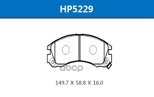 Колодки Тормозные Дисковые Передние Citroen C-Crosser 07-/ Mitsubishi Galant 97-04 / Outlander 03- / Pajero -00 / Pajero Spor...