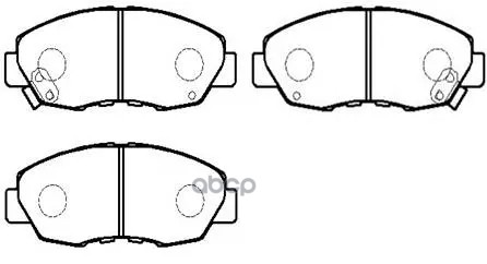 Колодки Тормозные Дисковые Honda: Accord 90-, 2.3Cl Coupe 97- HSB арт. HP8150