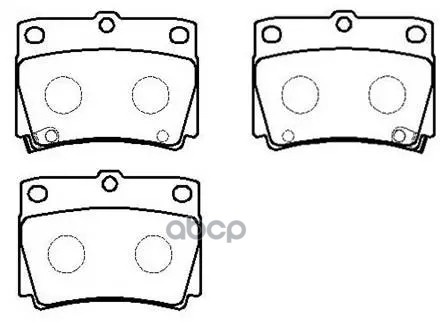 Колодки Тормозные Дисковые Mitsubishi: Montero Sport 96.9- HSB арт. HP8305