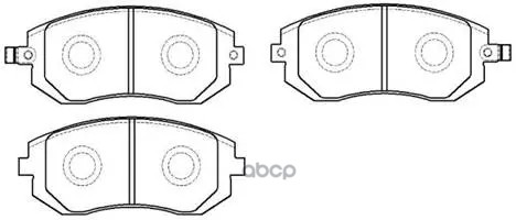 Колодки Тормозные Дисковые Subaru: Impreza 00.8-, Forester 01-10 HSB арт. HP8422