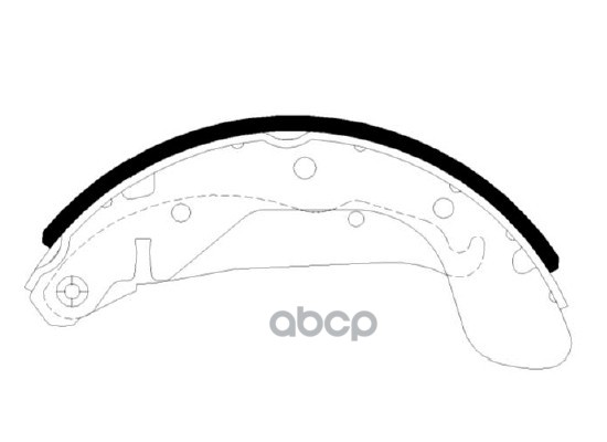 Колодки Тормозные Барабанные Daewoo: Cielo 94-98, Espero 95-99, Lanos 97-02, Nexia 95-97, Nubira 97- HSB арт. HS2005