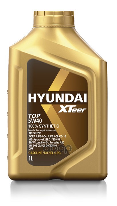 HYUNDAI XTeer 5W40 1L Hyundaixteer Top , , Моторное Масло Синтетическое