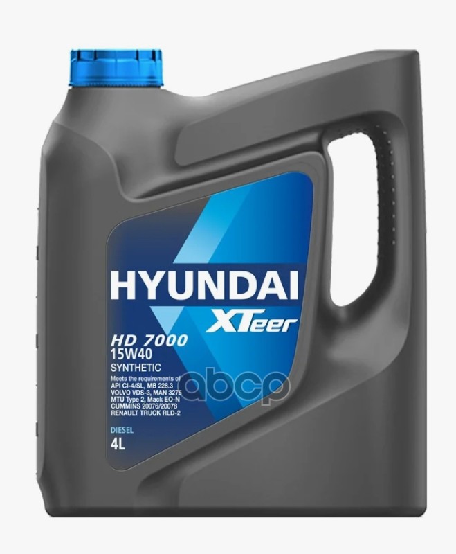 HYUNDAI XTeer Масло моторное Hyundai Xteer HD 7000 CI-4 15W-40 4 л 1041007