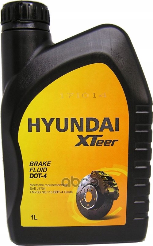 Жидкость тормозная Hyundai Xteer Brake Fluid DOT4 1 л 2010853 HYUNDAI XTeer арт. 2010853