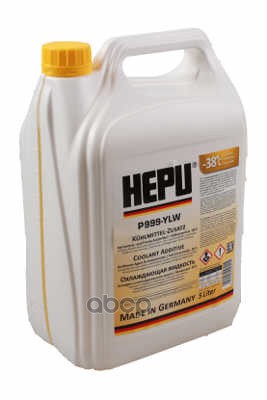 Антифриз HEPU Coolant G11 концентрат желтый 5 л P999-YLW-005 Hepu арт. P999-YLW-005