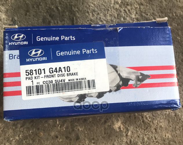 Колодки передние HYUNDAI/KIA 58101-G4A10 Hyundai-KIA арт. 58101-G4A10