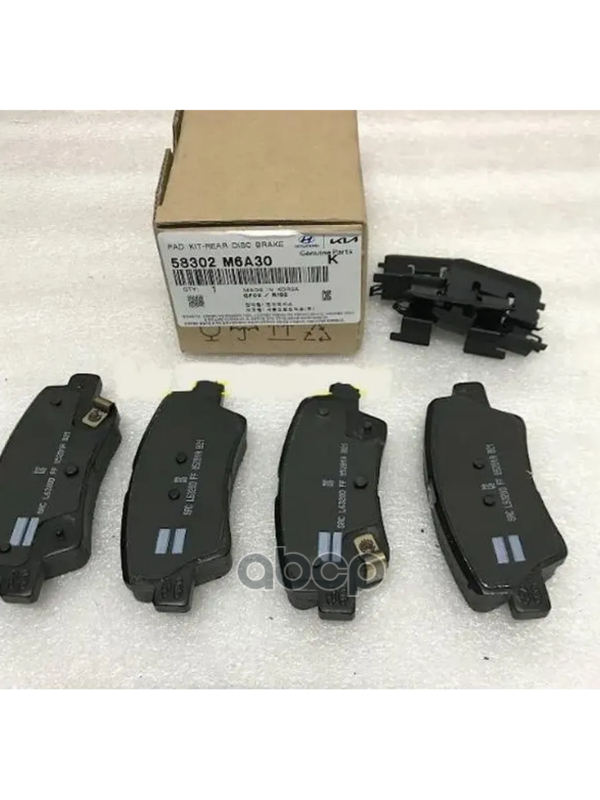 Комплект тормозных колодок с накладками (4шт) HYUNDAI/KIA 58302M6A30 Hyundai-KIA арт. 58302M6A30