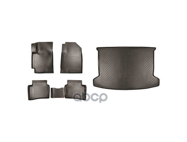 Коврик салона, резиновый (без подлокотника) + коврик багажного отсека RIO X-Line HYUNDAI/KIA R8130H-0210P Hyundai-KIA арт. R8...