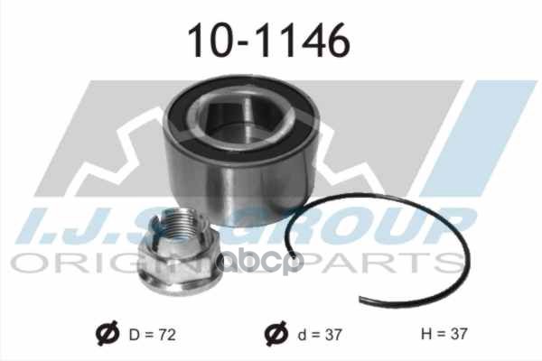 Подшипник Ступичный Dacia Logan 1.2 16V 1.6 16V Flexifuel 04-, Logan Express 1.4 1.6 1.6 Mpi 85 09- Ijs 101146 IJS арт. 101146