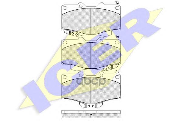 Колодки торм.дисковые Icer арт. 141007