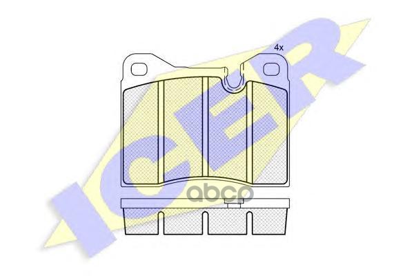 Колодки Торм.дисковые Icer арт. 180305