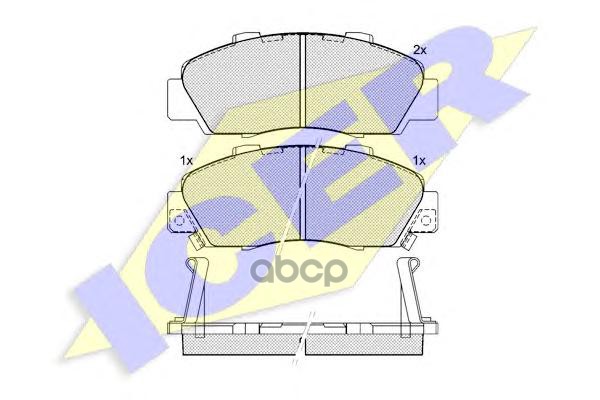 Колодки Передние Honda Accord, Civic, Cr-V Icer 181019 Icer арт. 181019
