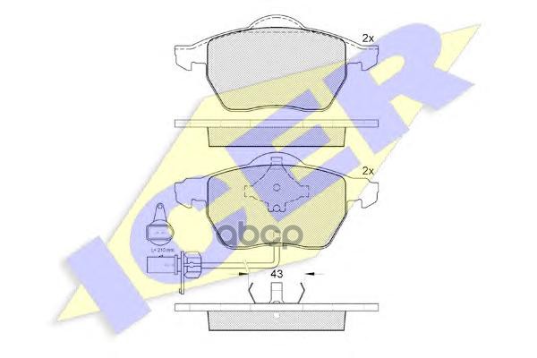 Колодки Торм. Дисковые Icer арт. 181331-203