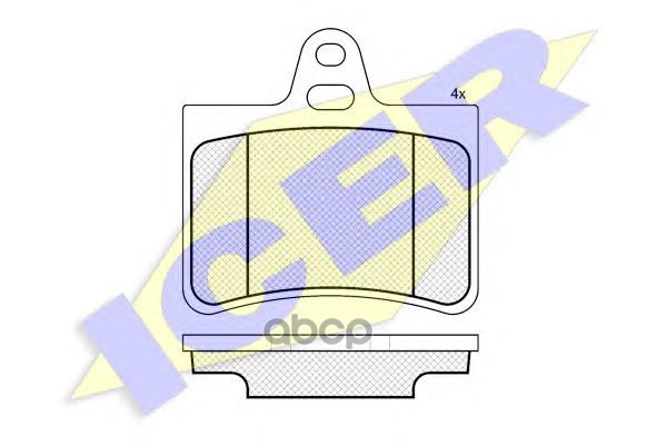 Колодки торм.дисковые Icer арт. 181407