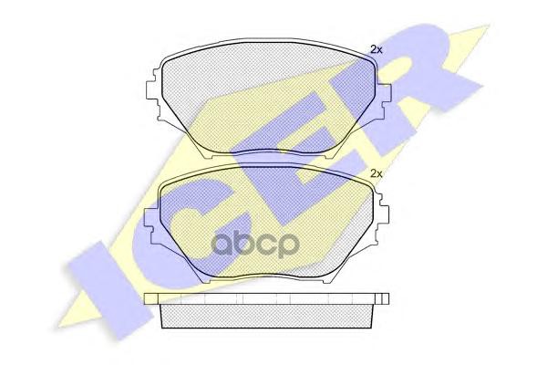 Колодки торм.дисковые Icer арт. 181519
