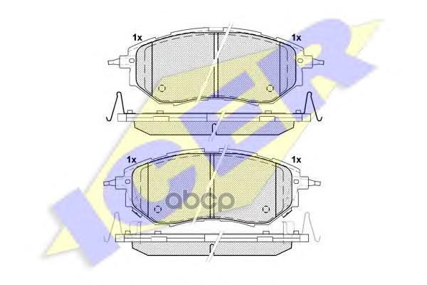 Колодки торм. дисковые Icer арт. 181697