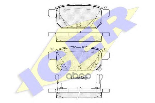 Колодки торм.дисковые задн. Suz Swift IV Icer арт. 182017