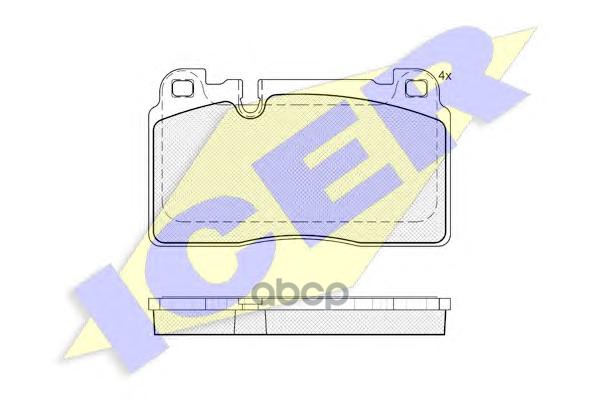 Колодки торм.диск. AUDI Q5 (8R) (11/08-) Icer арт. 182112