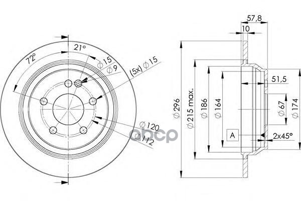 Диск Тормозной Mb Vito 03- Icer арт. 78bd0416