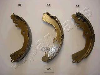 Колодки задн.бараб.Mitsubishi Galant E32 Lancer CB4 90-> Japanparts арт. gf586af
