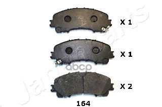 Колодки торм.диск. передн. X-trail 1.6 (13-) Japanparts арт. pa164af