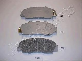 Колодки пер.диск сист Akb.Honda Civic 1 8 96-> Japanparts арт. pa432af