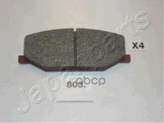 Колодки Тормозные Дисковые, Комплект | Перед | Japanparts арт. PA803AF