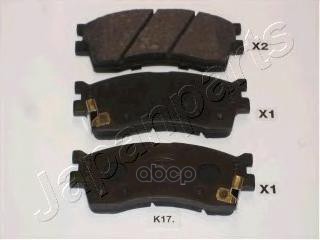 Колодки торм. дисковые Japanparts арт. pak17af